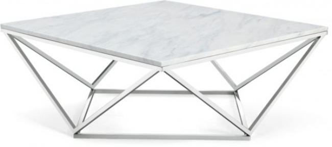 Marble Gem Coffee Table – Silver