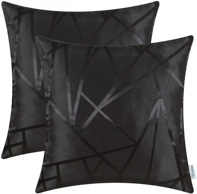 Black Abstract Pillow