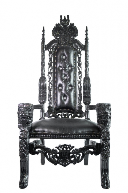 Black Lion Head Throne