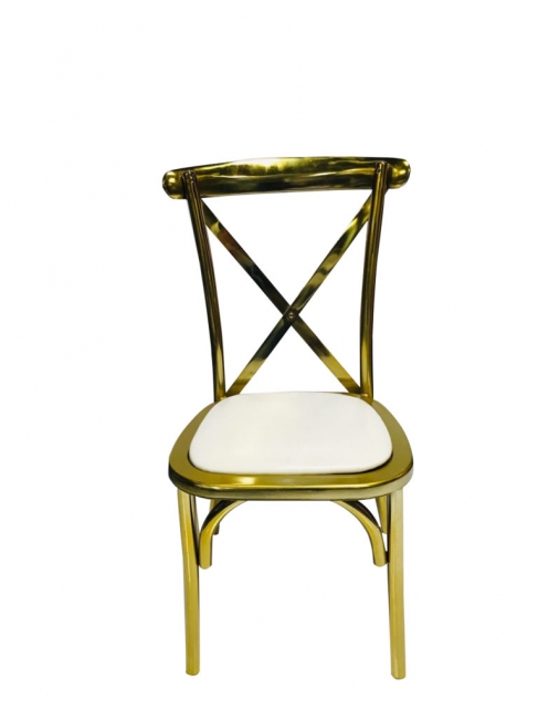 Gold Crossback Chair