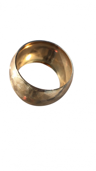 Gold Mosaic Round Napkin Ring