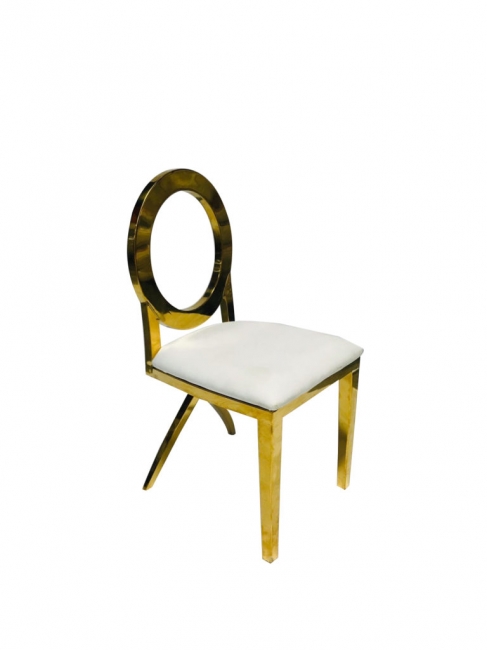 Gold and White Oz Chair