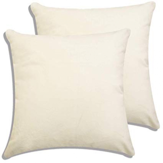 Ivory Velvet Pillow