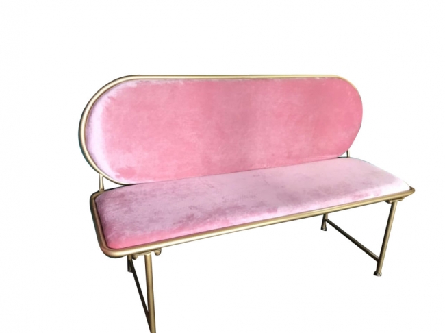 Modern Pink Love Seat