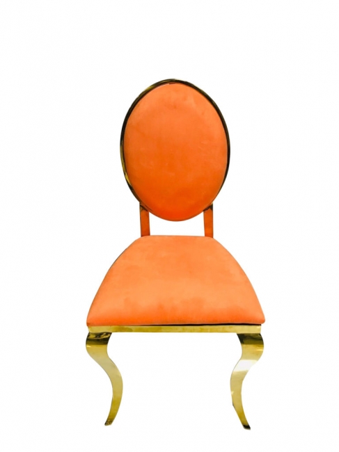 Orange and Gold Tiffany Chair