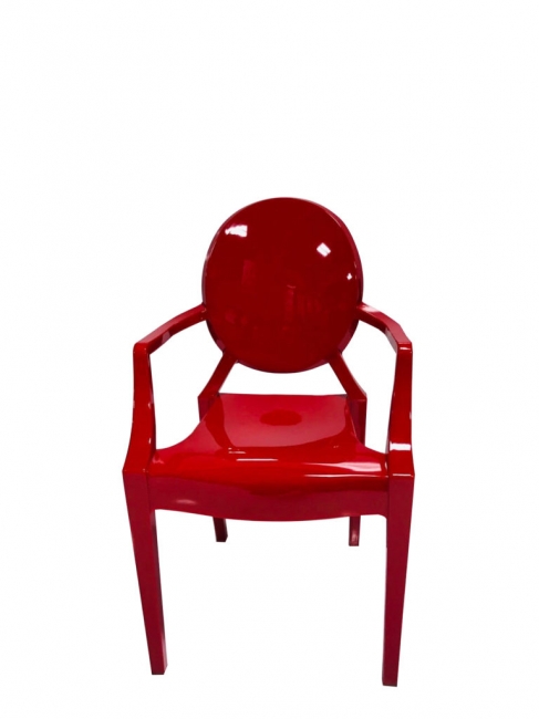 Solid Red Kid Chair