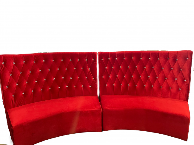 Red High back Lounge Sofa 