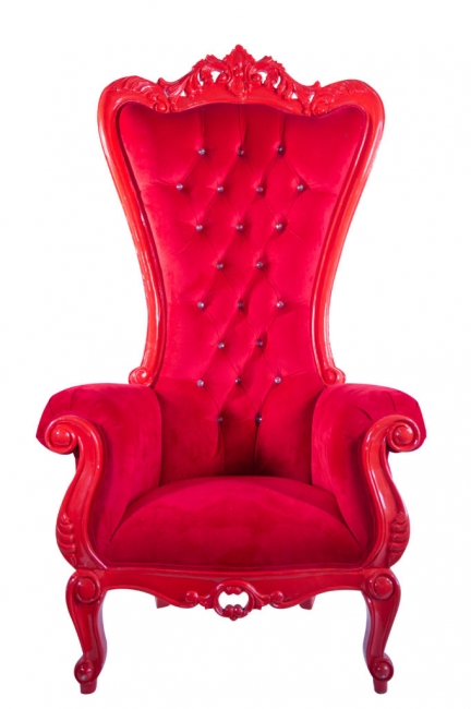 Red on Red Throne Chair