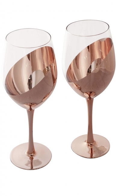Rose Gold Wine Glasses