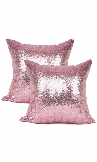 Sequin Pillow – Blush