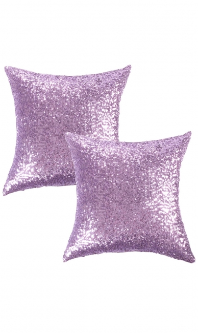 Sequin Pillow – Lilac