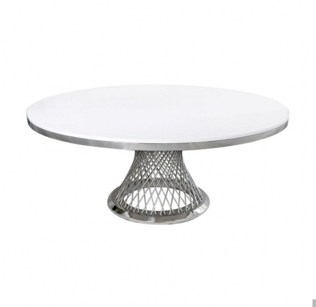 Silver Mesh Table