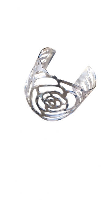Silver Rose Napkin Ring