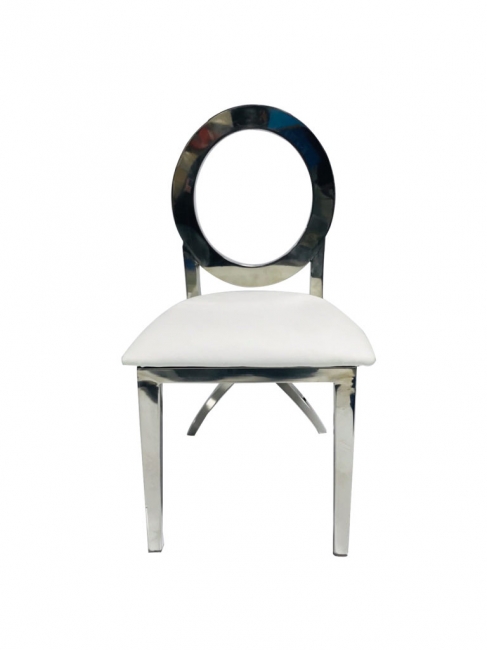 Silver and White Oz Chair