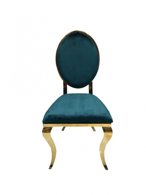 Teal and Gold Tiffany Chair
