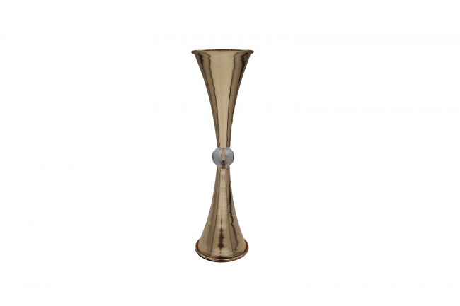 Gold with Crystal Vase 