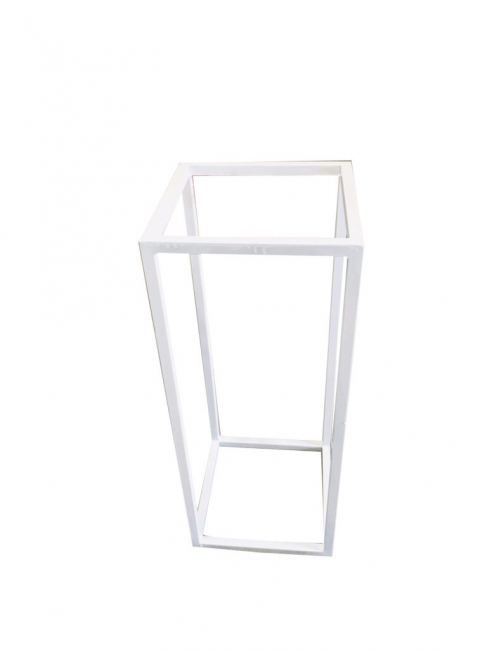 White Frame Pedestal