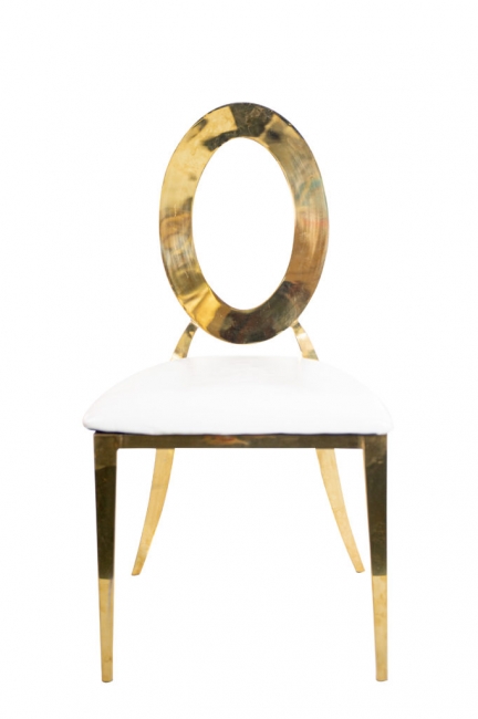 White and Gold Oz Chair