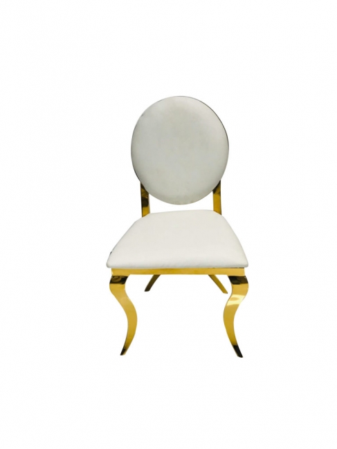 White and Gold Tiffany Chair