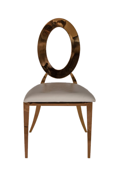 White and Rose Gold Oz Chair