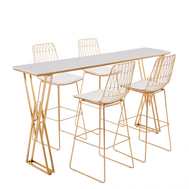 Luxe Wire Barstool